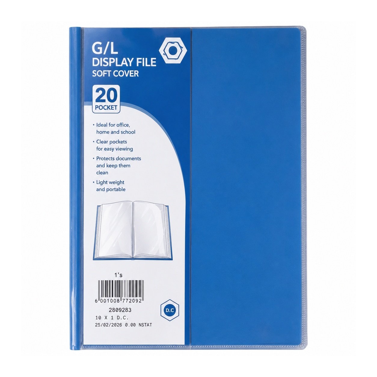 display_file_soft_cover_20_pocket_1254x1254 Display File Soft Cover 20 Pocket 1s - Image 1