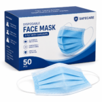 Disposable Face Mask 3 Ply Blue 50s