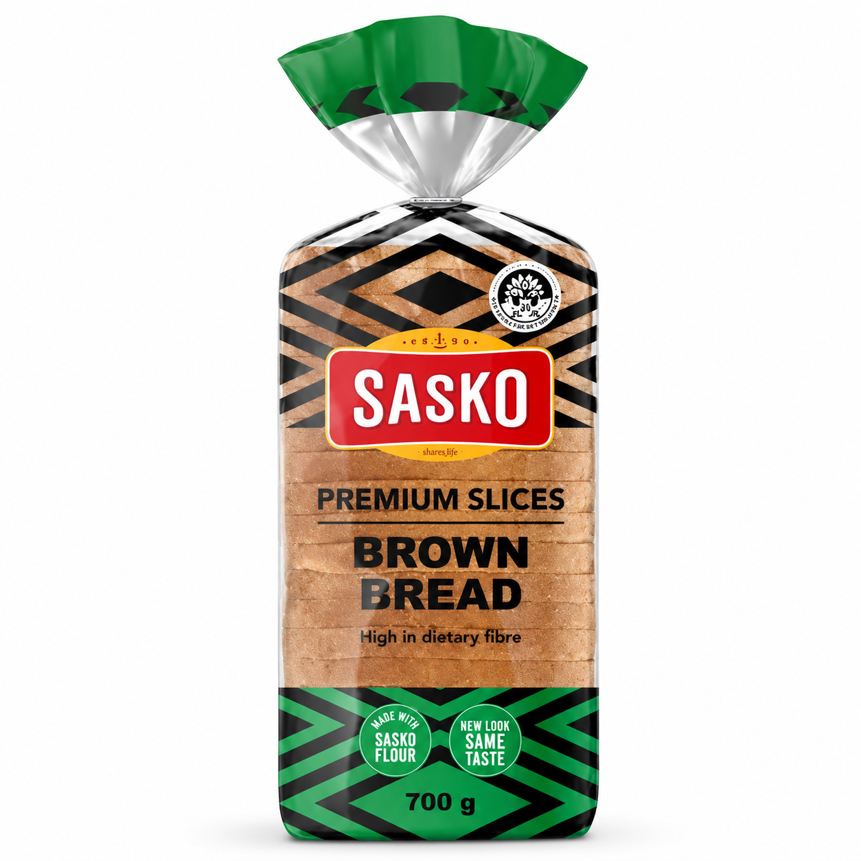 file_00000000a06c71f4ba16f453d7028aff Sasko Premium Brown Sliced Bread 700g - Image 1
